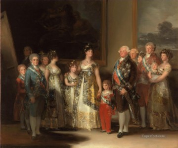  Spain Oil Painting - Charles IV of Spain and his family Francisco de Goya